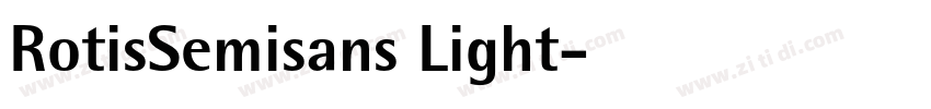 RotisSemisans Light字体转换